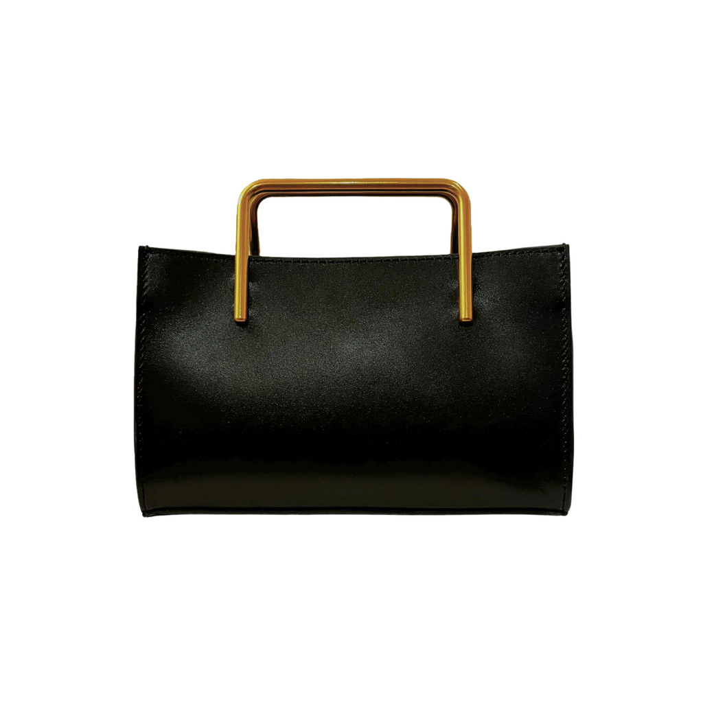 すぐ届く】Black | Wallet gold handle bag – EMMAAURA すぐ届く】Black | Wallet gold handle bag – EMMAAURA