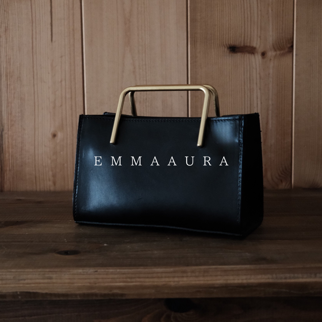 【予約商品｜🎁プレゼント付き】Black｜Wallet gold handle bag