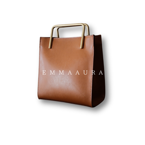 【すぐ届く】Camel｜gold handle bag