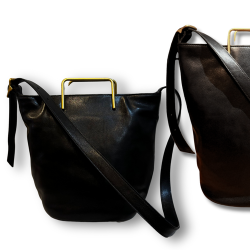 🔔【予約商品｜🎁プレゼント付き】medium gold handle bag｜ゴールド
