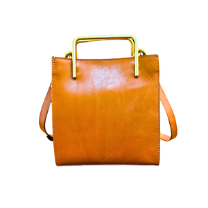 🔔NEW Color【予約商品】Camel｜gold handle bag🎁プレゼント付き