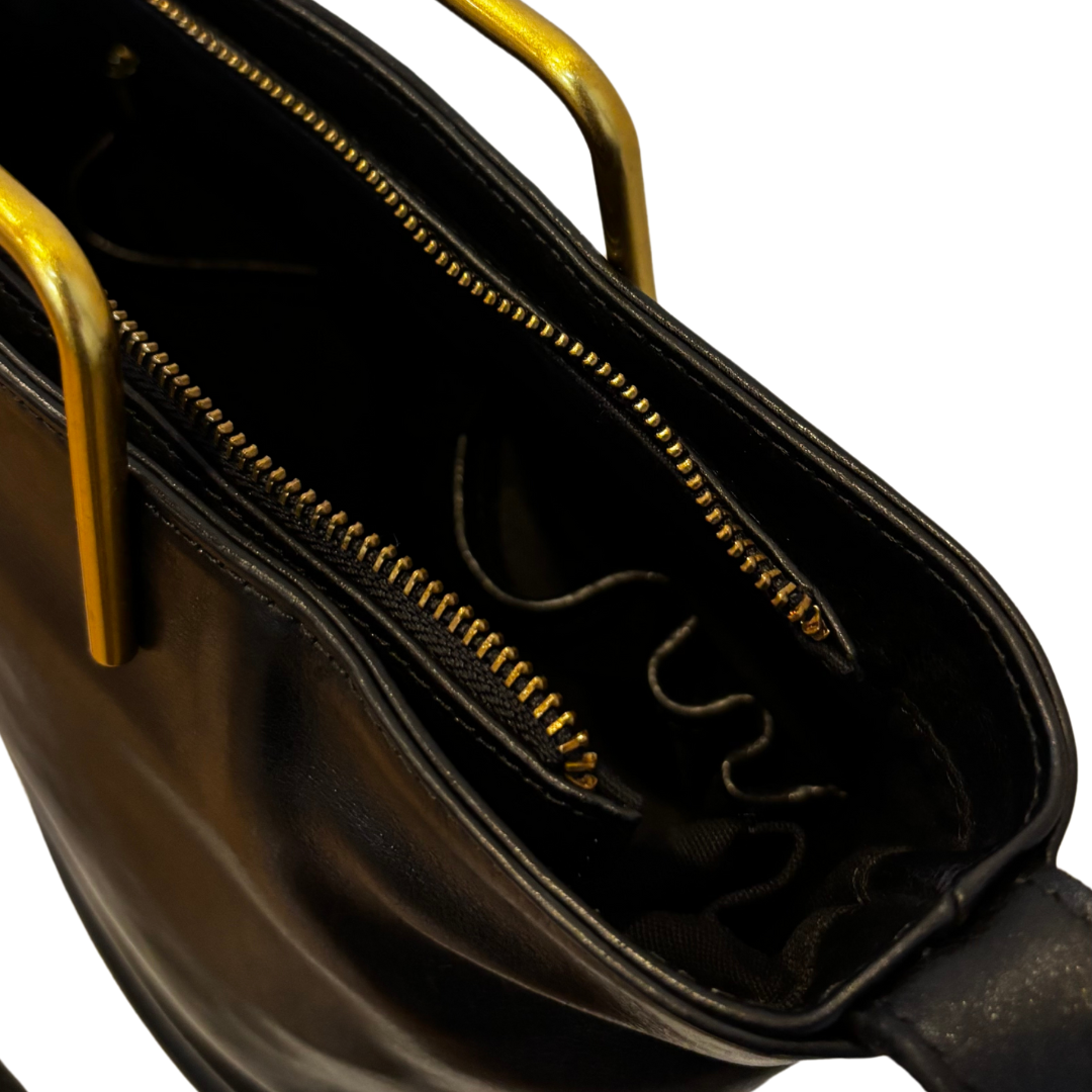 新作🔔【予約商品｜🎁プレゼント付き】medium gold handle bag｜ゴールドハンドルミディアムサイズ