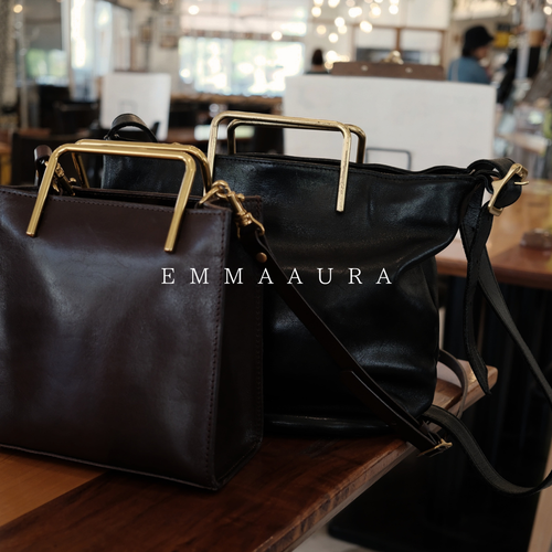 【すぐ届く】Coffee｜gold handle Bag