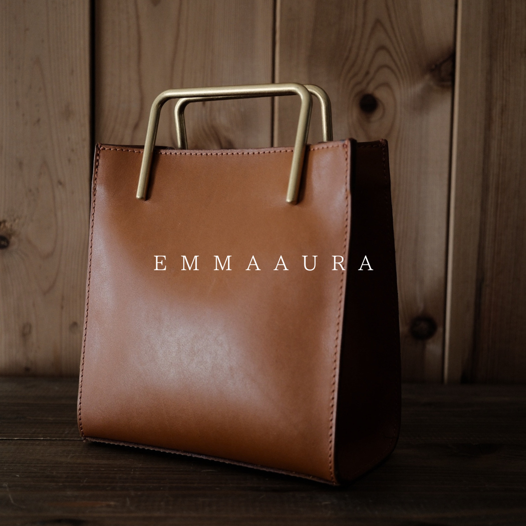 🔔NEW Color【予約商品】Camel｜gold handle bag🎁プレゼント付き