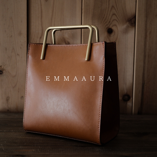 【すぐ届く】Camel｜gold handle bag