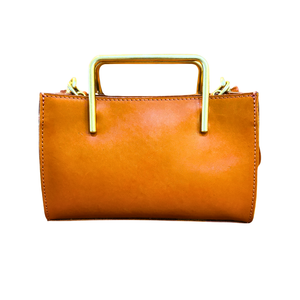 🔔NEW Color【予約商品｜🎁プレゼント付き】Camel｜Wallet gold handle bag