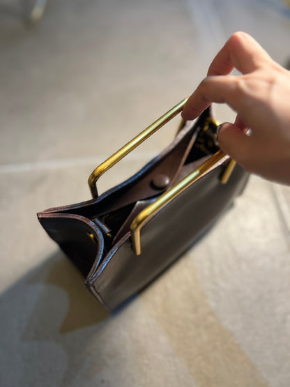 🔔【予約商品】COFFEE｜Wallet gold handle bag