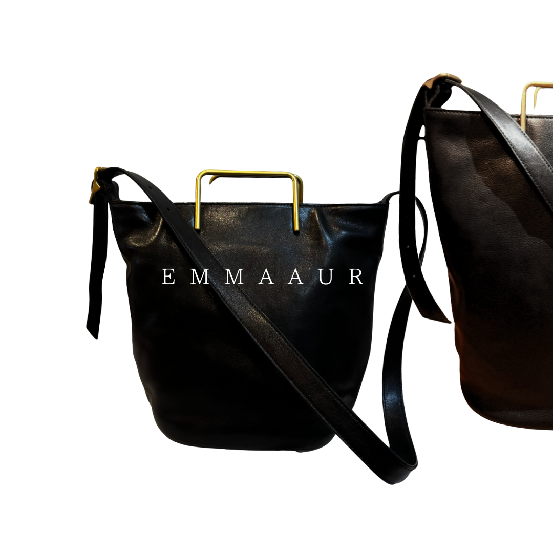 🔔【予約商品｜🎁プレゼント付き】medium gold handle bag｜ゴールドハンドルミディアムサイズ