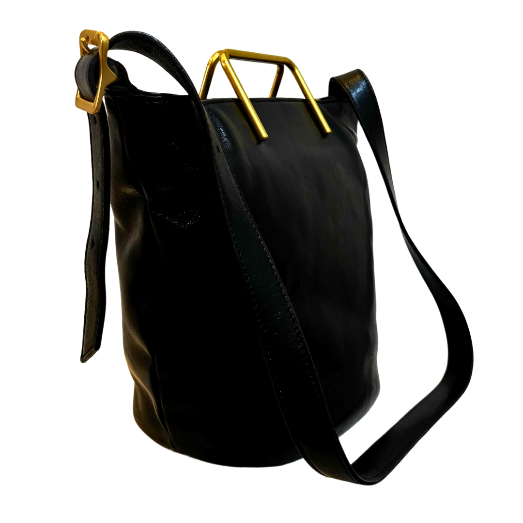 🔔【予約商品｜🎁プレゼント付き】medium gold handle bag｜ゴールドハンドルミディアムサイズ