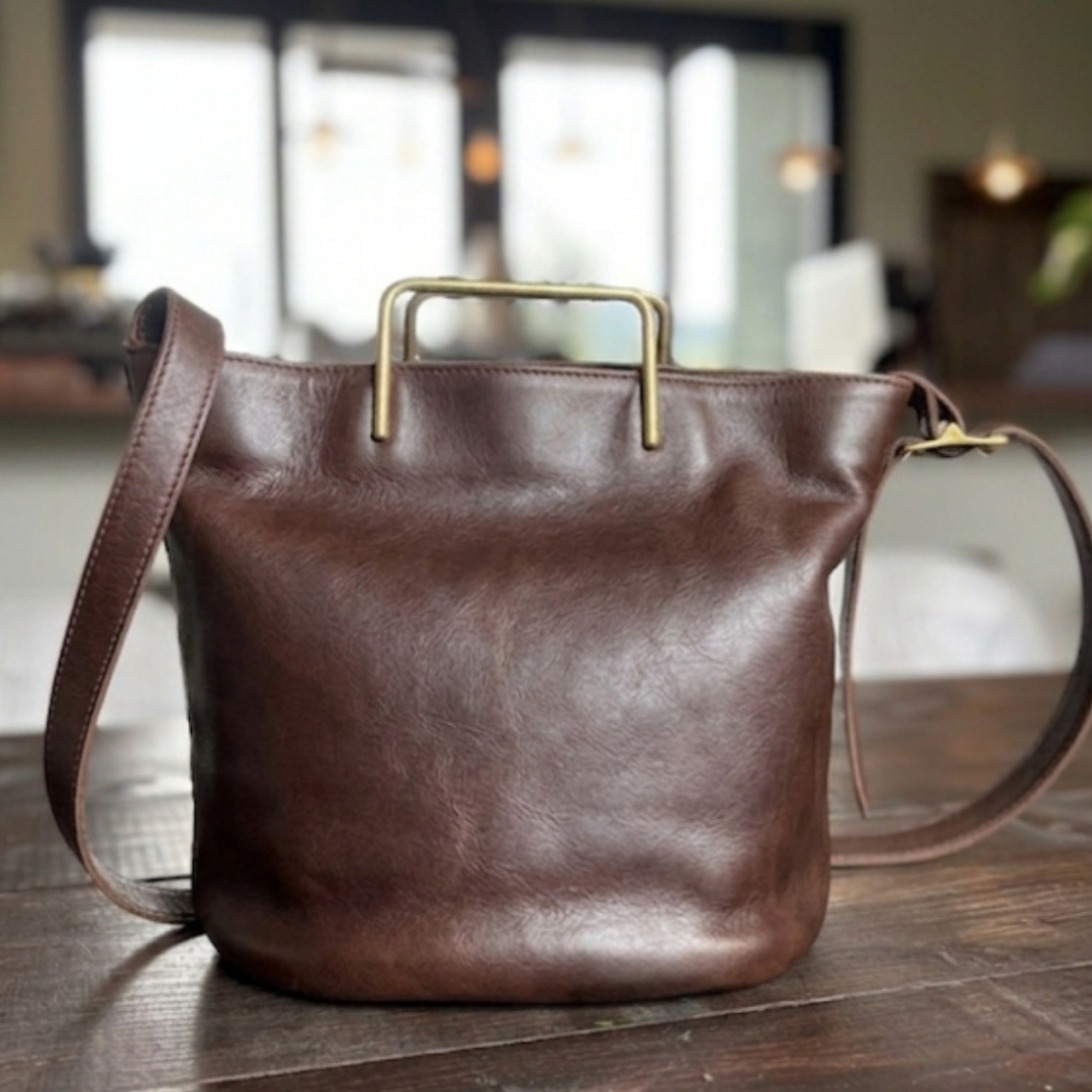 🔔【すぐ届く】medium gold handle bag｜ゴールドハンドルミディアムサイズ