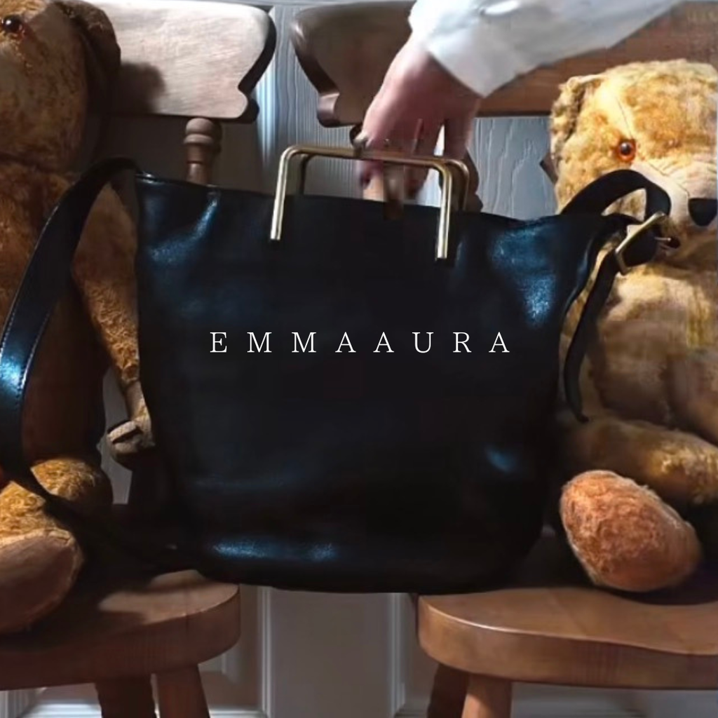 🔔【すぐ届く】medium gold handle bag｜ゴールドハンドルミディアムサイズ