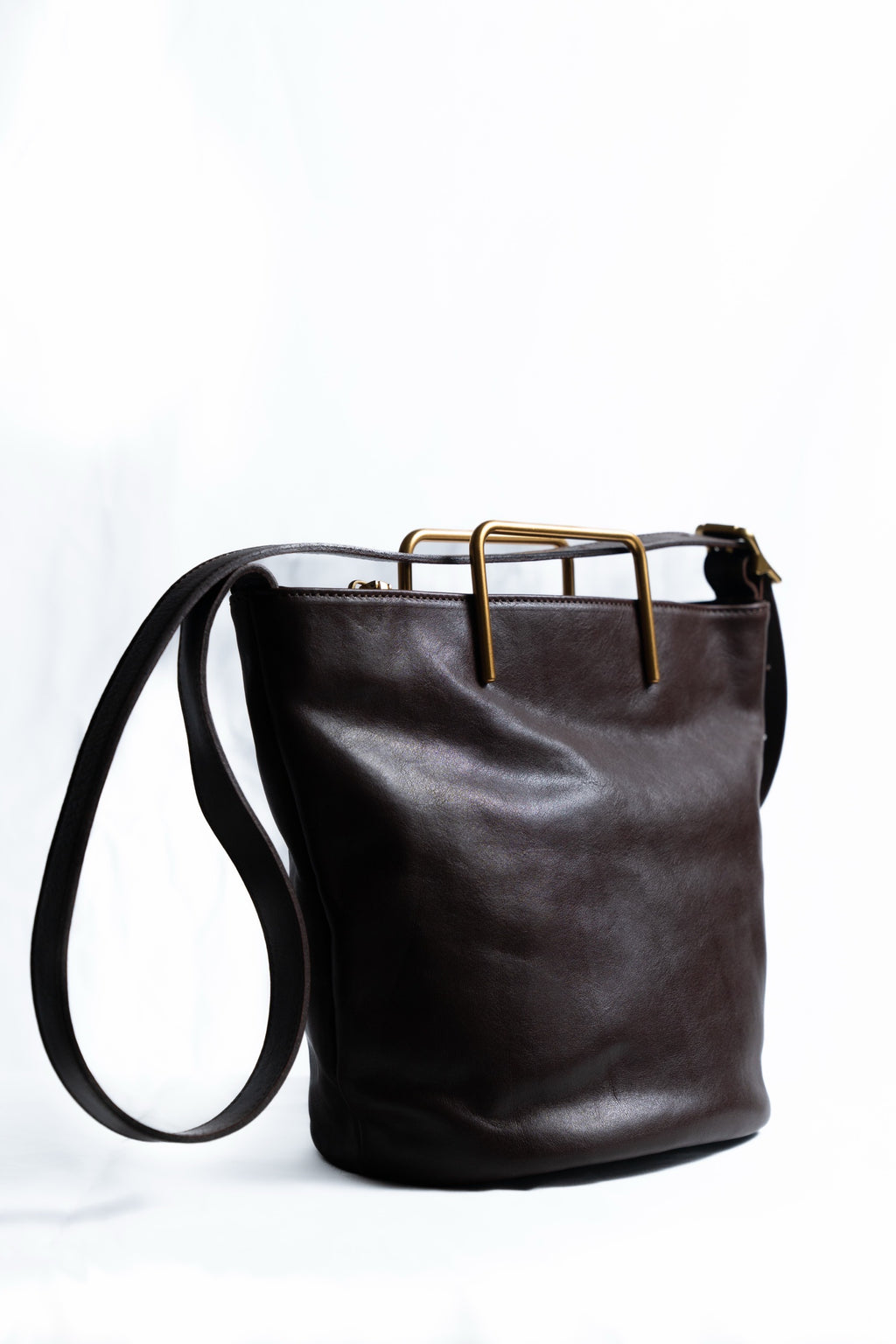 🔔【すぐ届く】medium gold handle bag｜ゴールドハンドルミディアムサイズ