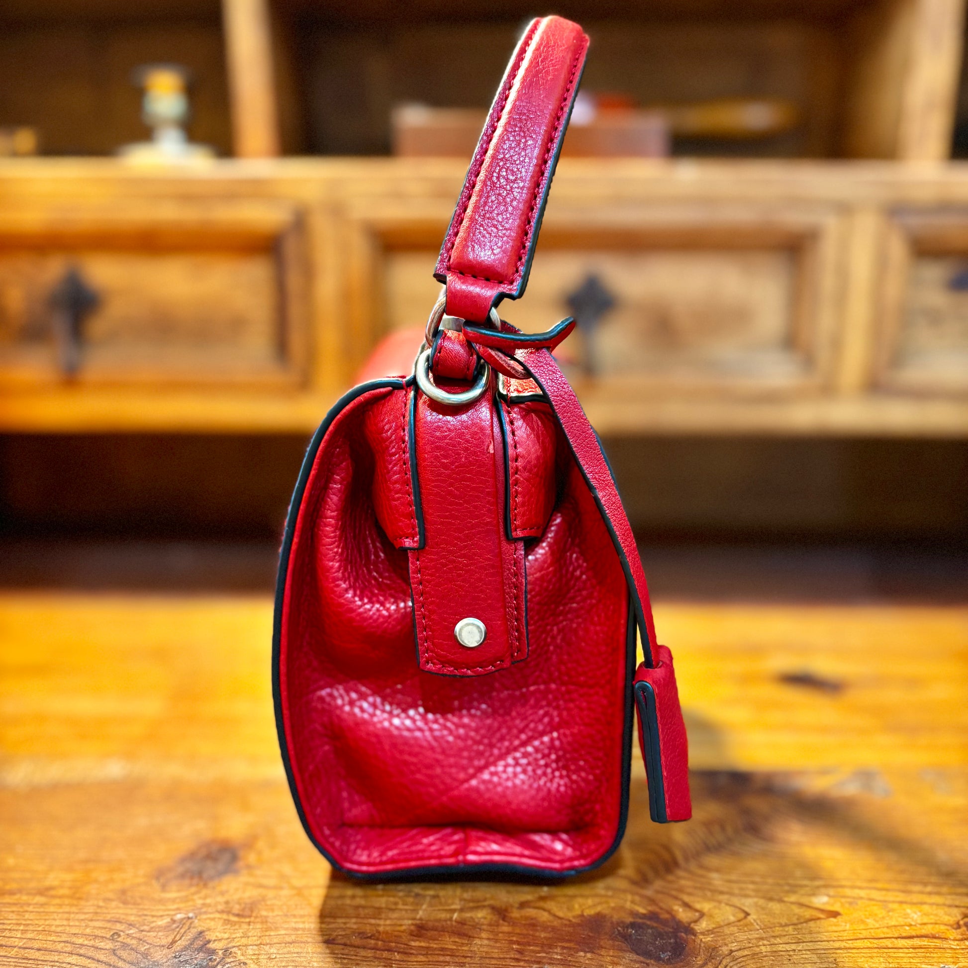【予約商品｜🎁プレゼント付き】RED｜鍵付き 2WAYダレスバッグ