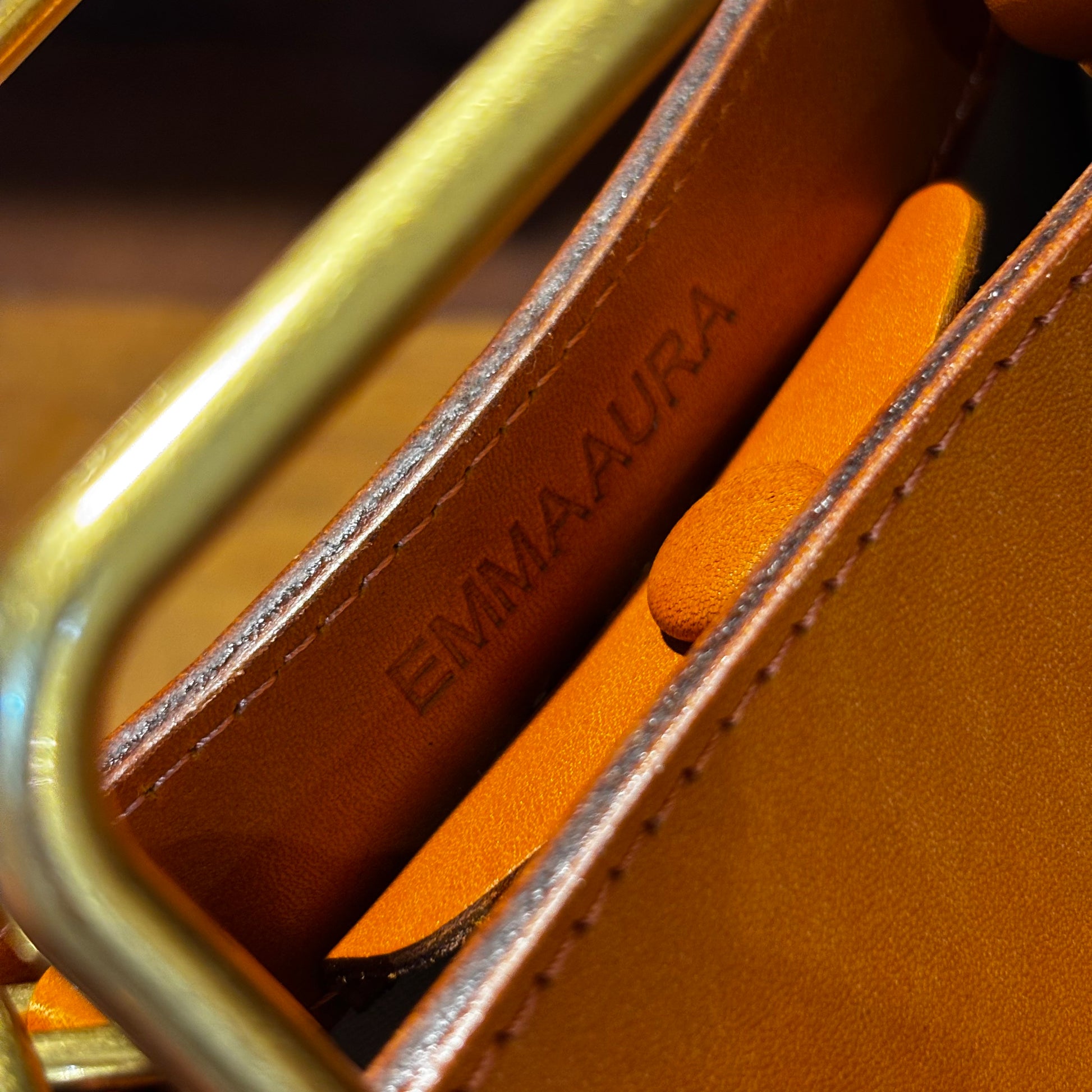 🔔NEW Color【予約商品】Camel｜gold handle bag🎁プレゼント付き