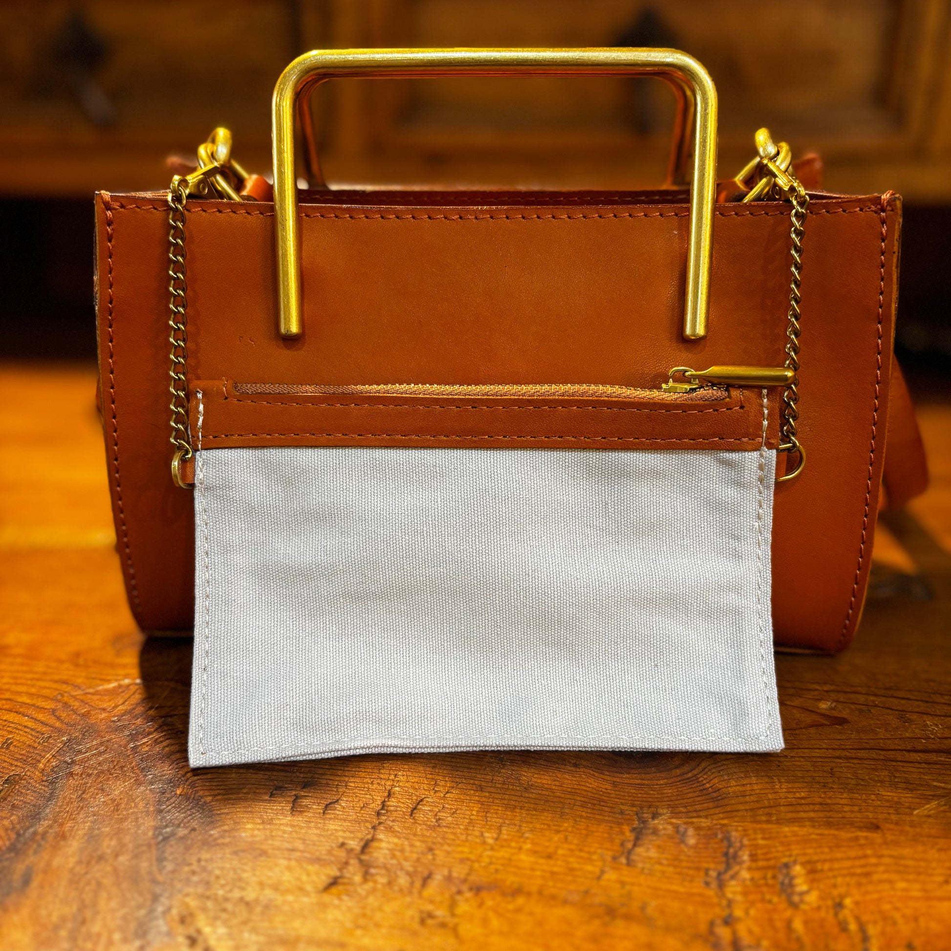 🔔NEW Color【予約商品｜🎁プレゼント付き】Camel｜Wallet gold handle bag